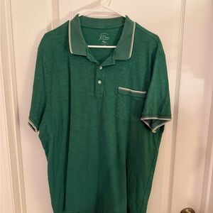 J.Crew Green Polo Shirt